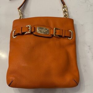 Michael Kors Tangerine Leather Shoulder Bag